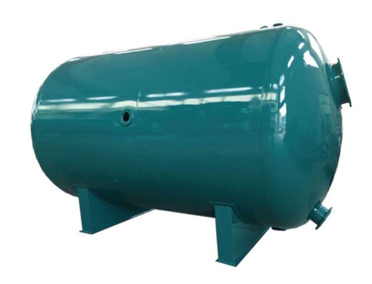 臥式碳鋼內(nèi)襯膠石英砂過濾器