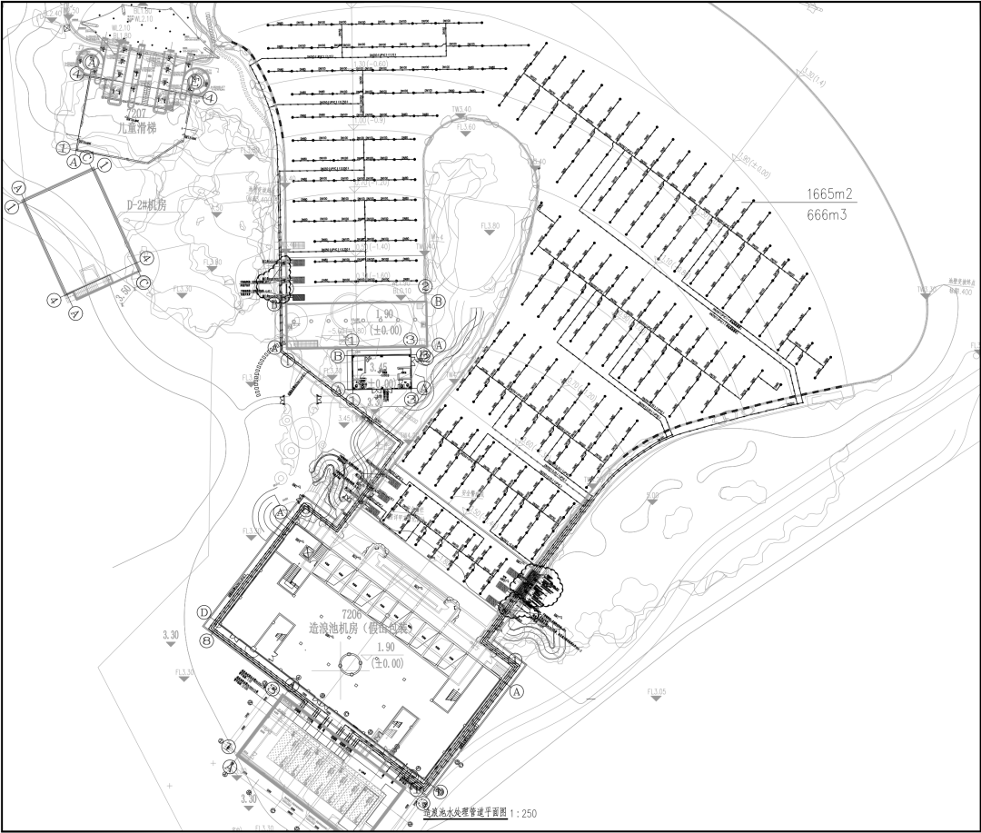 7200m3的造浪池，選擇了這種更強(qiáng)大的過(guò)濾方式