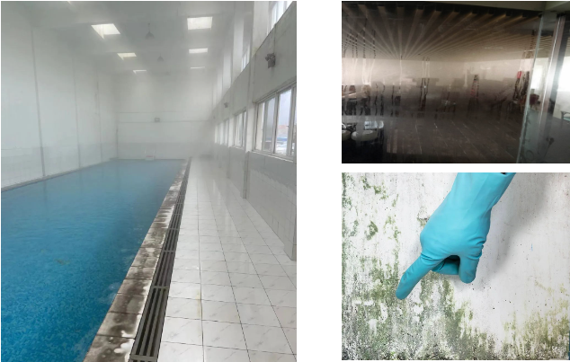 室內(nèi)泳池潮濕環(huán)境現(xiàn)象