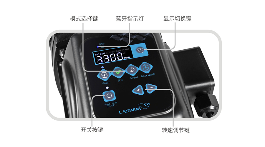 智能變速水泵面板展示